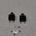 USA 30 Amp 98 Series Quick Connect Terminals Push-to-Reset Thermal Circuit Breaker with Transparent Waterproof Button Dust Cover (2 Pack)