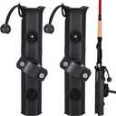 Seenelling Fishing Rod Holder for Bike Rack Pole Mount Rotatable Fishing Chair Pole Holders with Clamp for Boat Bicycle Motorcycle Kayak Cart