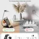 Wireless Charging Station for Samsung Wireless Charger Galaxy S26 Ultra/S25/S24/S23/S22/Note20 Z Fold Flip7 Galaxy Watch 8/7/6/5/4/3 Active 2/1 Stand Galaxy Buds4/4 Pro/3/2 Pro/Live Multiple Devices