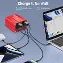 150W Power Inverter, LVYUAN Inverter 12V DC to 110V AC Car Plug in Adapter Outlet Dual 6.2A Charging USB Vehicle Converter for Phone, Laptops, Road Trip Charger