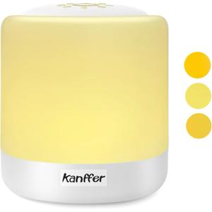 Nursery Night Light for Kids - Rechargeable Bedside Lamp with 3 Dimmable Modes, Eye-Caring LED Light, Touch Control & Sleep Aid Function | BPA-Free Portable Desk Lamp for Nursery, Bedroom, Toddlers