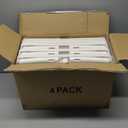 CTSNSLH 4 Tier Plastic Storage Bins and Boxes Organizer - Stackable with Lids for Bedroom, Living Room, Office - Foldable Containers