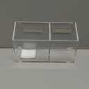 BEYGORM Magnetic Dry Erase Marker Holder for Whiteboard,Non-slip Acrylic Magnet Pen Holder for Fridge Refrigerator,Locker Organizer for Work,Locker Accessories,Pencil Cup for Desk,Marker Organizer (Clear)