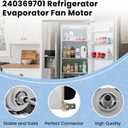 AMI PARTS 240369701 Refrigerator Evaporator Fan Motor-Replaces 240315802 240369701 240369702 241537301 240315801 240315803