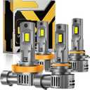 H-11 90-05 Fog Bulbs Combo, Real 1:1 Mini Size Fog Bulbs, Pack of 4