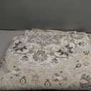  Boho Area Rug Vintage Rug for Living Room Bedroom Office Kitchen Entrance Dining Room Non Slip Soft Low-Pile Farmhouse, Beige (4' x 7'10)