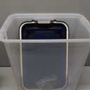 IRIS USA Dog Food Storage Container, Up to 30 lbs, Navy, Made in USA