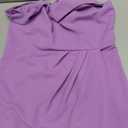 Wrap Bodycon Summer Cocktail Dresses - Missufeintl Women's Sleeveless Sweetheart Ruched Dress (Purple, Large)