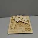 Calendar Puzzle - Daily Calendar Puzzle Wooden,Challenge 365 Days Date and Week, Advent Calendar.Size9.8 x 7.8inch