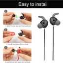 Compatible with Beats Fit Pro Strap, Sports Silicone Earbuds Lanyard, Anti Lost Fit Pro Straps Accessories, Anti-Lost Neck Rope Cord Soft, Running Holder Connector, (Black)