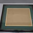 GraduationMall 11x14 Diploma Frame with Green over Gold Mat or Display 15x18 Certificate without Mat,Solid Wood & Tempered Glass,Glossy Black Finish with Gold Trim