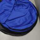 Kate 5x6.5ft(1.5x2m) Collapsible Backdrop Self Tape White Blue Twist Flex Folding Pop up Backgrounds for Photoshoot, Headshots Photo, Video Calls