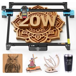 Twotrees TTS-20 Pro Laser Engraver, 20000mW Laser Engraver Machine and Cutter, Ideal for DIY Laser Engraving Projects. Processes Wood, Metal, Acrylic, and Glass 27.4-inch 23.4-inch Laser Cutter