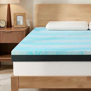 Firm to Extra Firm Mattress Topper Queen Size 3 Inch, Pain Relieving Foam Bed Topper for Extra Support, Gel Memory Foam&High-Density Foam Mattress Pad, CertiPUR-US Certified