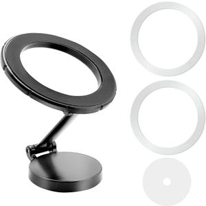 Universal Dash Car Mount,360 Degree Rotation Dashboard Car Phone Holder Hagnetic Phone Mount Black for iPhone 15 14 13 12 Pro Max Plus Mini