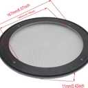 2-Pack 6.5 Inch Round Ceiling Speaker Grilles White Decorative Mesh Cover with Screws for Home Speaker Protector Decorative Cover