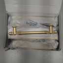 Amerdeco 10 Pack Brushed Gold Cabinet Pulls 5 Inch(128mm) Hole Center Drawer Pulls Cabinet Hardware Kitchen Cabinet Handles for Bathroom ZH0083