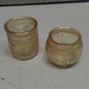 DARJEN 8 Pcs Gold Votive Candle Holders - Glass Candle Holder for Table Centerpiece, Tea Lights Candle Holders for Home, Party & Wedding Shower Decoration