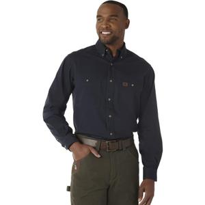 Wrangler Riggs Workwear Men's Logger Twill Long Sleeve Work Shirt Large Tall