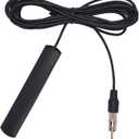 Universal Car Radio Antenna for AM/FM HD Radio - Hidden Windshield Adhesive Patch Antenna with DIN Plug, Compatible with Car Truck SUV Boat Stereo Receivers & Amplifiers