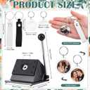 61 Pcs Button Keychain Photo Cutter Photbooth Keychain Station