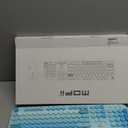 Wireless Keyboard Mouse Combo, MOFII 104 Round Keys Lovely Full-Size Cute Colorful Keyboard and Mouse with Retro Typewriter for PC/Mac/Laptop/Tablet/Computer/Windows Blue