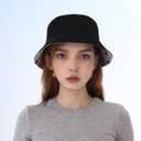 Sun Bucket Hats Women Men Beach Protection Summer Unisex Reversible Fisherman Cotton Fishing Double Side Wear Travel (One Size, Cherry White)