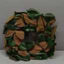 Briful 24'' Artificial Magnolia Wreath for Front Door Large Silk Greenery Wreath Faux Magnolia Leaf Wreaths for Home Room Window Indoor Outdoor Porch Decor