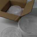 Red Co. Set of 3 Sizes (10", 8", 7") Acrylic Round Cylinder Display Nesting Riser Stands with Hollow Bottoms, Crystal Clear