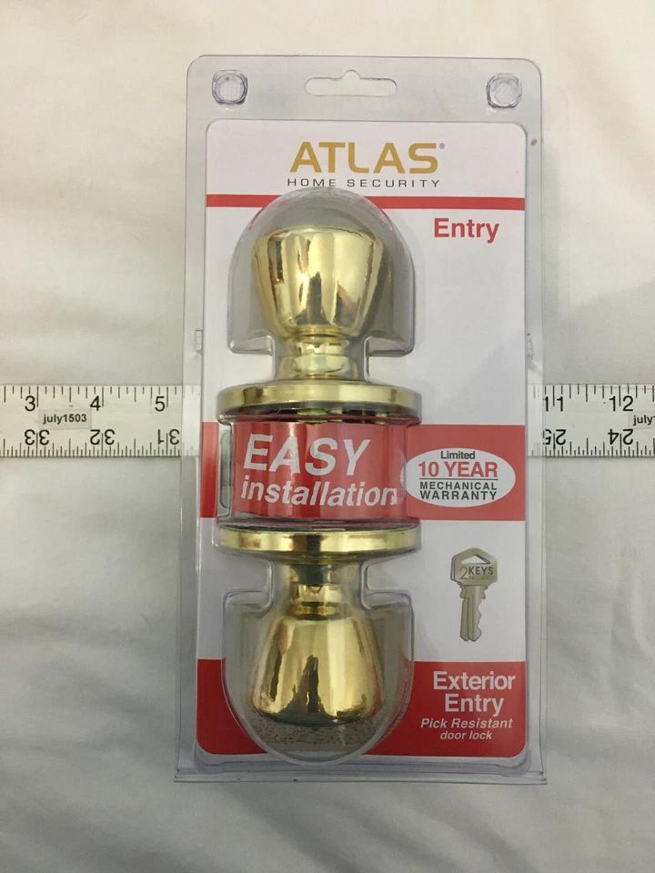 NEW Atlas Tulip Style Exterior Entry Door Knob Includes 2 Keys