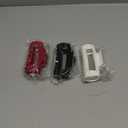 3 PCS Silicone Flexible Hair Claw Clips for Women Soft Bendable Claw Clip Scalp-Safe Soft Cloud Hairclip for Thin and ThickRed + Black + White