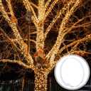 12 Pcs Christmas Light Clips Hooks for Outdoor Strip Light No Wrap Ties Mounting Straps Christmas Tree Hanging Rope Holder for Xmas Tree Column Outside Porch