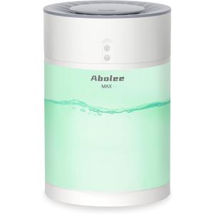 Abolee Humidifiers for Bedroom 4.5L Cool Mist with Essential Oil Diffuser, Humidifier Large Room, 24dB Quiet Air Humificador fit Baby Nursery & Plants, 360 Adjustable, Easy Fill & Cleaning (White)