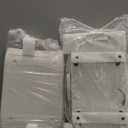 AMKE 4 in 1 Baby Bassinet with 5 Rocking Motion, Muti-Function Electric Infant Sleeper with Timer and Weighing Mode, Remote Control, Built-in 12 Songs (White)