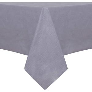 sancua 100% Waterproof Rectangle PVC Tablecloth - 54 x 78 Inch - Oil Proof Spill Proof Vinyl Table Cloth, Wipe Clean Table Cover for Dining Tables, Buffet Parties and Camping, Grey