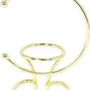 Gorgeous Sturdy Metal Sphere Display Stand Marble Crystal Ball Holder Globe Display Room and Office Decor Egg Celestial (Gold 1 Ball Holder)