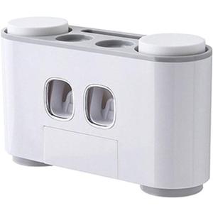 Tooth Brush Holder Toothbrush Holder Auto Squeezing Toothpaste Dispenser Wall-Mount Toothbrush Toothpaste Cup Storage Bathroom Accessories(3)