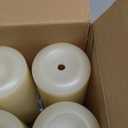 Flameless Candles Battery Operated with Remote and 2/4/6/8 H Timer, 6pcs Flickering Fake Electric Candles for Festival Home Party Decor (D3 x H 6") (Ivory)