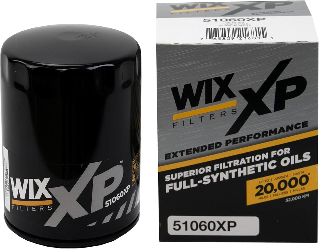 WIX 51060XP WIX XP Oil Filter Replacement, Built for Synthetic Oil - Compatible With Chevrolet/GMC Trucks (63-05), Hummer (93-06)