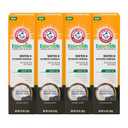 ARM & HAMMER Essentials Fluoride-Free Toothpaste Whiten + Activated Charcoal-4 Pack of 4.3oz Tubes, Clean Mint- 100% Natural Baking Soda