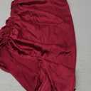 LYANER Women's Satin Spaghetti Straps Cowl Neck Sexy Ruch Cocktail Midi Dresses (Medium, Violet Red)