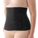 Momcozy Ergowrap Postpartum Belly Band for C-Section Recovery and Vaginal Birth, Abdominal Binder with 3D Lifting & Ergonomic Back Support, Seamless Belly Wrap Shapewear for Post Surgery Recovery, Medium