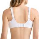 Champion Womens Women's Sports Bra, High-Impact, Maximum Support, Breathable, Moisture Wicking (White)