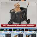Dog Stroller for Large & Medium Dogs Up to 80 Lbs, Black