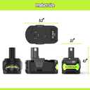 2Pack 5000mAh Replacement for Ryobi 18V Battery P102 P103 P104 P105 P107 P108, Compatible with Ryobi 18V ONE+ Cordless Tools