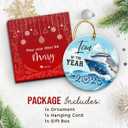 2 x Cruise Ship Christmas Ornament 2025 - Travel Christmas Ornaments, Gifts for Cruise Lovers, Travelers, Women, Men, Ceramic Vacation Ornaments for Family, Friends - Nautical Adventure Decor