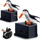 Suclain 2 Pieces Woodpecker Toothpick Holder Bird Toothpick Dispenser Bird Shape Toothpick Case Cute Funny Toothpick Box for Kitchen (White and Black)
