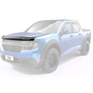 EGR 303591 Superguard Hood Guard Bug Protector, Dark Smoke Finish, Compatible with Select Ford Maverick Models