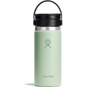 Hydro Flask Flex Sip Coffee Tumbler  Insulated Stainless Steel, Non Spill, Leak Proof Travel Coffee Cup 16 Oz Aloe Green