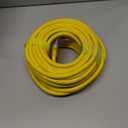 POWGRN 50 ft 12/3 Outdoor Extension Cord Waterproof Heavy Duty with Lighted Indicator End 12 Gauge 3 Prong, Flexible Cold-Resistant Long Power Cord Outside, 15Amp 1875W SJTW Yellow ETL Listed